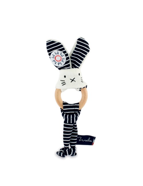 Anneau Dentition Chien - Coton BIO - 15 cm - Soleil - Mer d'Iroise