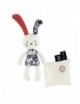 Peluche lapin avec Doudou - 22 cm - Soleil - Ile aux Fleurs