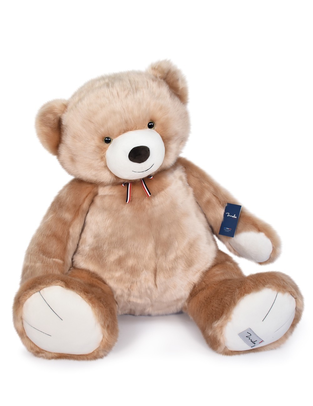 Ours en peluche géant - L'OURS FRANCAIS - 90 cm - Champagne